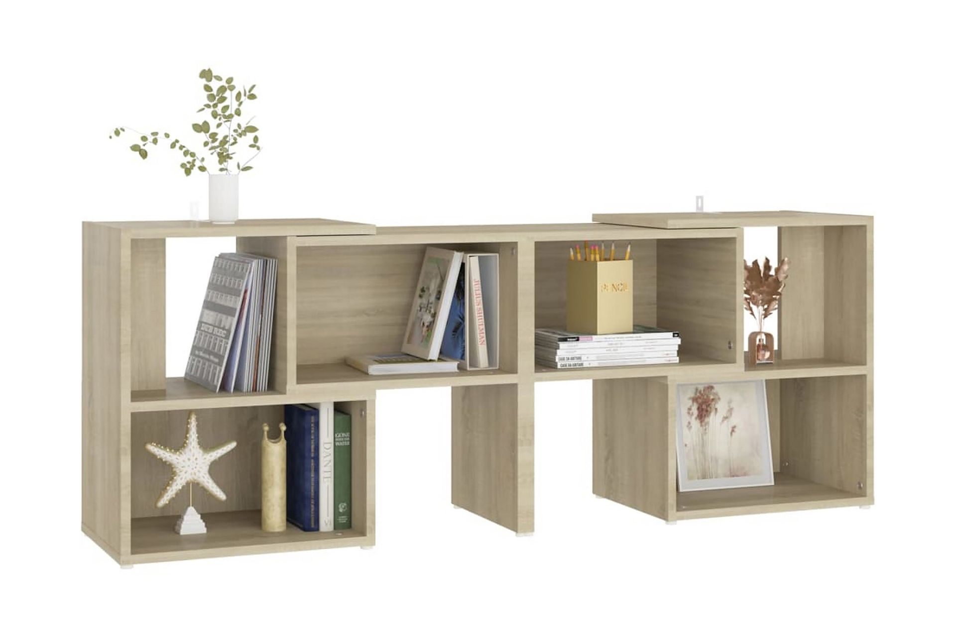 TV-bänk sonoma-ek 104x30x52 cm spånskiva - Brun - Möbler - Vardagsrum - Tv-möbler & mediamöbler - Tv-bänkar