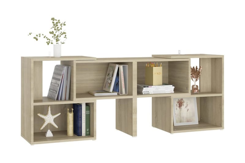 TV-bänk sonoma-ek 104x30x52 cm spånskiva - Brun - Möbler - Vardagsrum - Tv-möbler & mediamöbler - Tv-bänkar