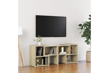 TV-bänk sonoma-ek 104x30x52 cm spånskiva - Brun - Möbler - Vardagsrum - Tv-möbler & mediamöbler - Tv-bänkar