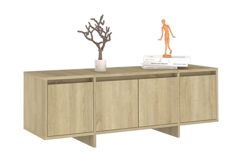 Tv-bänk sonoma-ek 120x30x40,5 cm spånskiva - Beige - Möbler - Vardagsrum - Tv-möbler & mediamöbler - Tv-bänkar