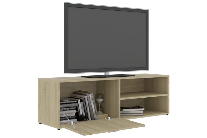 TV-bänk sonoma-ek 120x34x37 cm spånskiva - Brun - Möbler - Vardagsrum - Tv-möbler & mediamöbler - Tv-bänkar