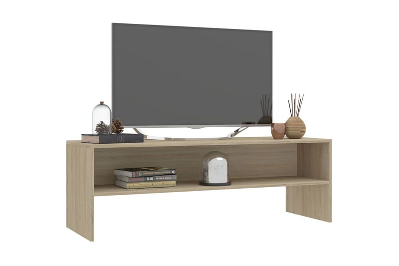 TV-bänk sonoma ek 120x40x40 cm spånskiva - Brun - Möbler - Vardagsrum - Tv-möbler & mediamöbler - Tv-bänkar
