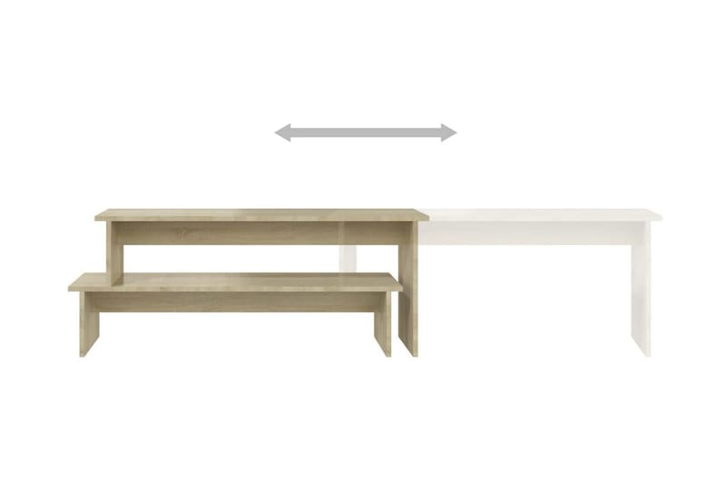 TV-bänk sonoma-ek 180x30x43 cm spånskiva - Brun - Möbler - Vardagsrum - Tv-möbler & mediamöbler - Tv-bänkar