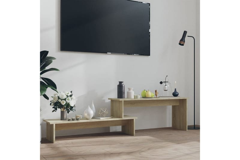 TV-bänk sonoma-ek 180x30x43 cm spånskiva - Brun - Möbler - Vardagsrum - Tv-möbler & mediamöbler - Tv-bänkar