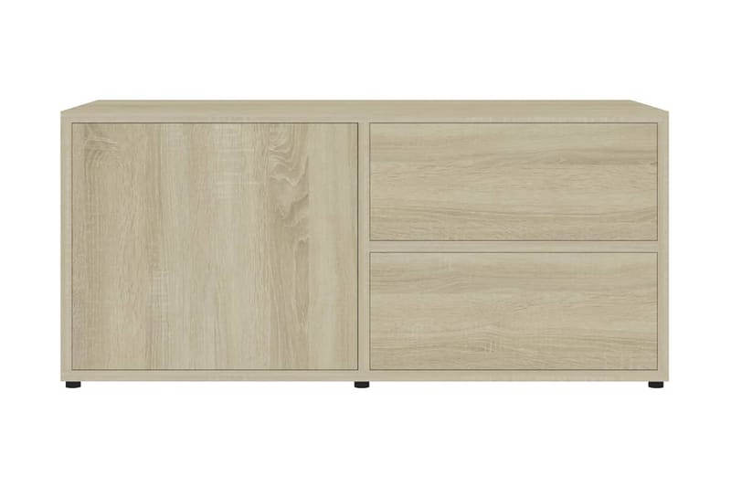 TV-bänk sonoma-ek 80x34x36 cm spånskiva - Brun - Möbler - Vardagsrum - Tv-möbler & mediamöbler - Tv-bänkar