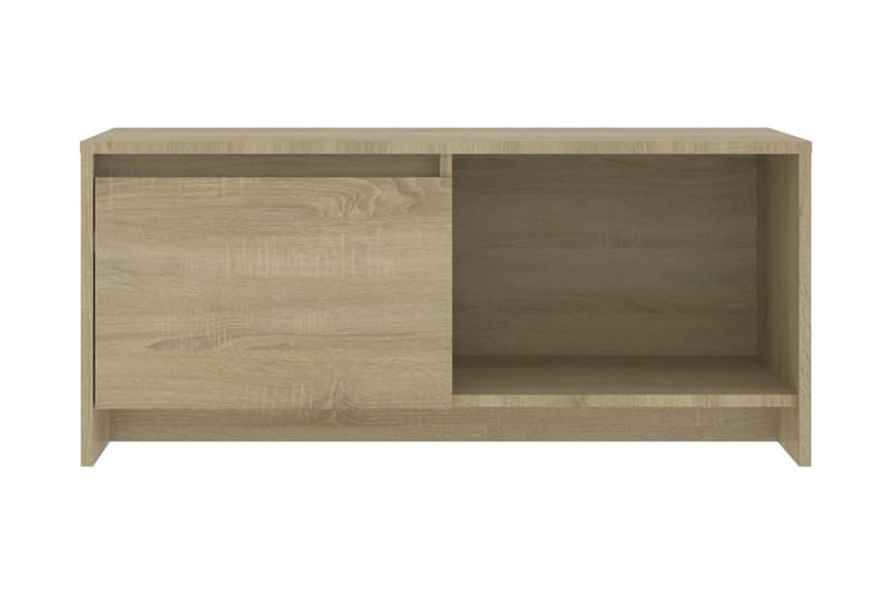 TV-bänk sonoma-ek 90x35x40 cm spånskiva - Beige - Möbler - Vardagsrum - Tv-möbler & mediamöbler - Tv-bänkar