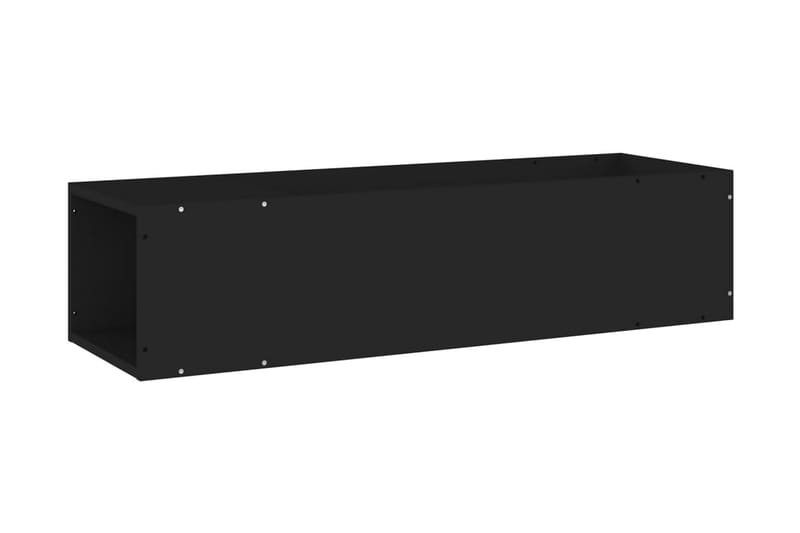 TV-bänk svart 100x24x32 cm spånskiva - Svart - Tv-bänkar