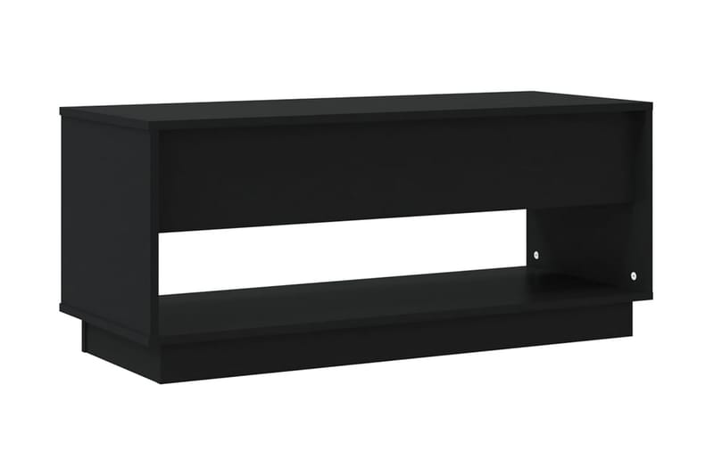 TV-bänk svart 102x41x44 cm spånskiva - Svart - Tv-bänkar