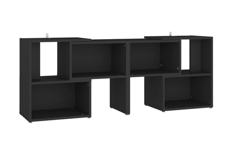 TV-bänk svart 104x30x52 cm spånskiva - Svart - Tv-bänkar