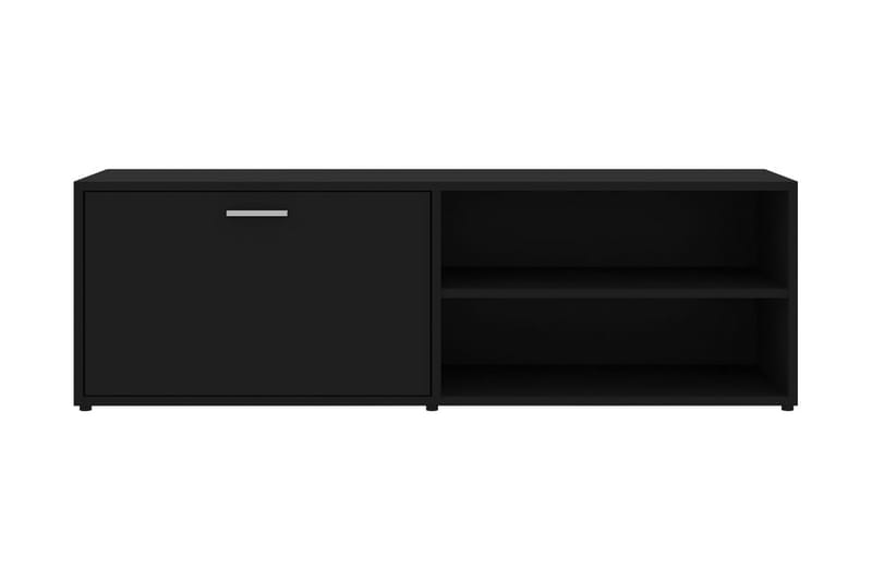 TV-bänk svart 120x34x37 cm spånskiva - Svart - Möbler - Vardagsrum - Tv-möbler & mediamöbler - Tv-bänkar
