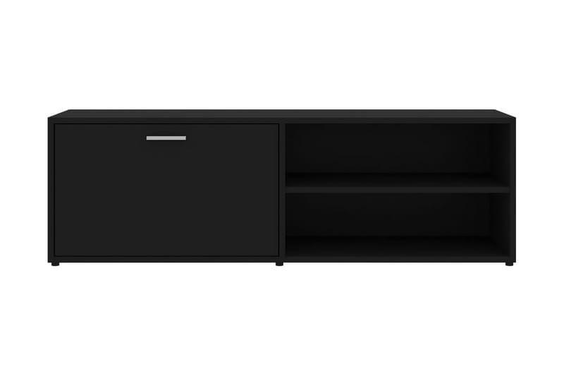 TV-bänk svart 120x34x37 cm spånskiva - Svart - Tv-bänkar