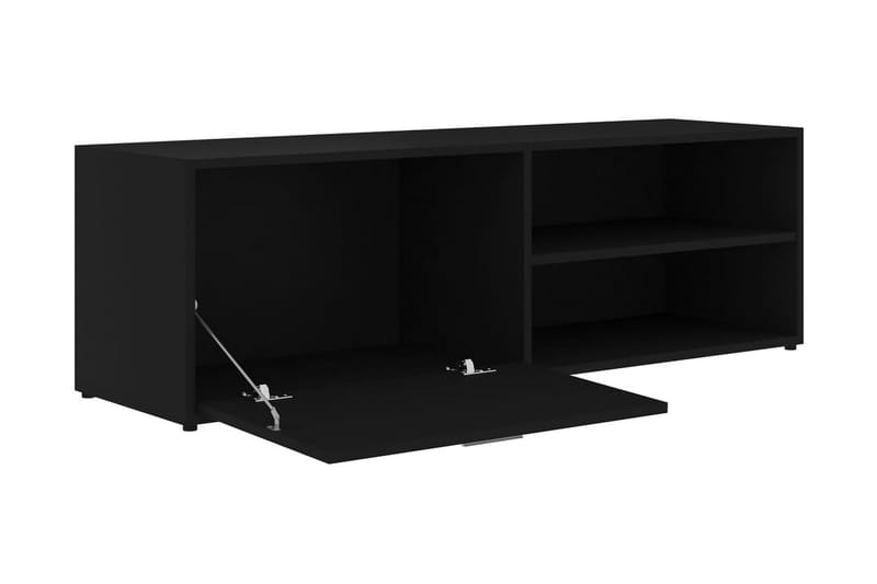 TV-bänk svart 120x34x37 cm spånskiva - Svart - Möbler - Vardagsrum - Tv-möbler & mediamöbler - Tv-bänkar