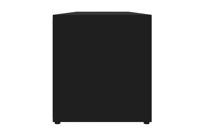 TV-bänk svart 120x34x37 cm spånskiva - Svart - Möbler - Vardagsrum - Tv-möbler & mediamöbler - Tv-bänkar