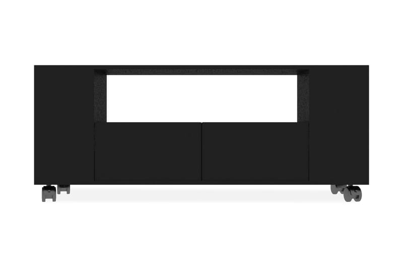 TV-bänk svart 120x35x43 cm spånskiva - Svart - Tv-bänkar
