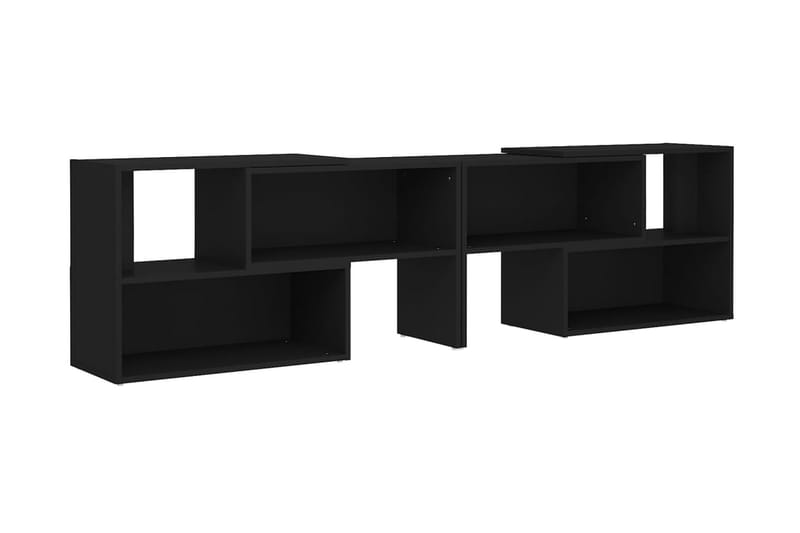 TV-bänk svart 149x30x52 cm spånskiva - Svart - Tv-bänkar