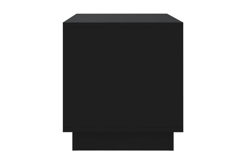 TV-bänk svart 70x41x44 cm spånskiva - Svart - Tv-bänkar