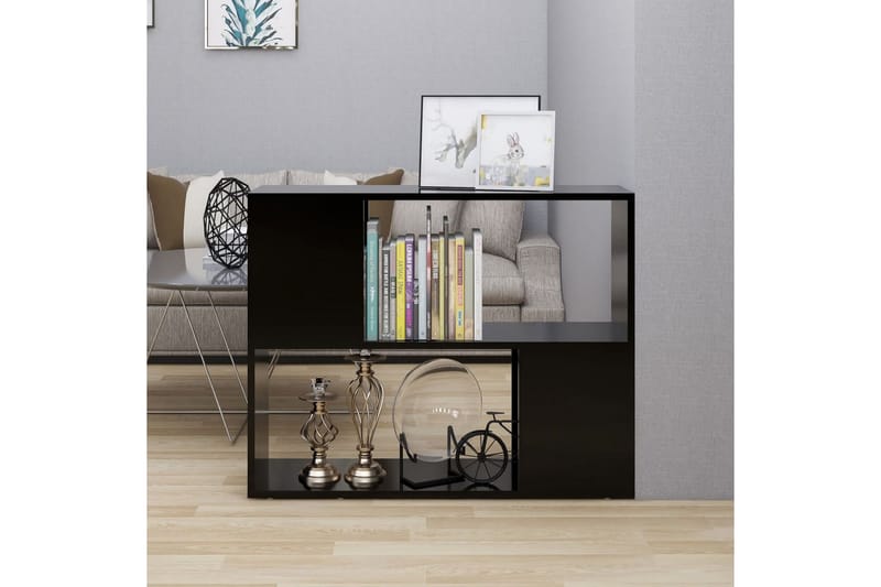 TV-bänk svart 80x24x63 cm spånskiva - Svart - Möbler - Vardagsrum - Tv-möbler & mediamöbler - Tv-bänkar