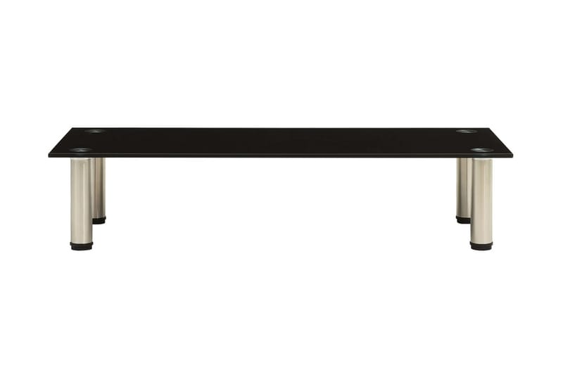 TV-bänk svart 80x35x17 cm härdat glas - Svart - Möbler - Vardagsrum - Tv-möbler & mediamöbler - Tv-bänkar
