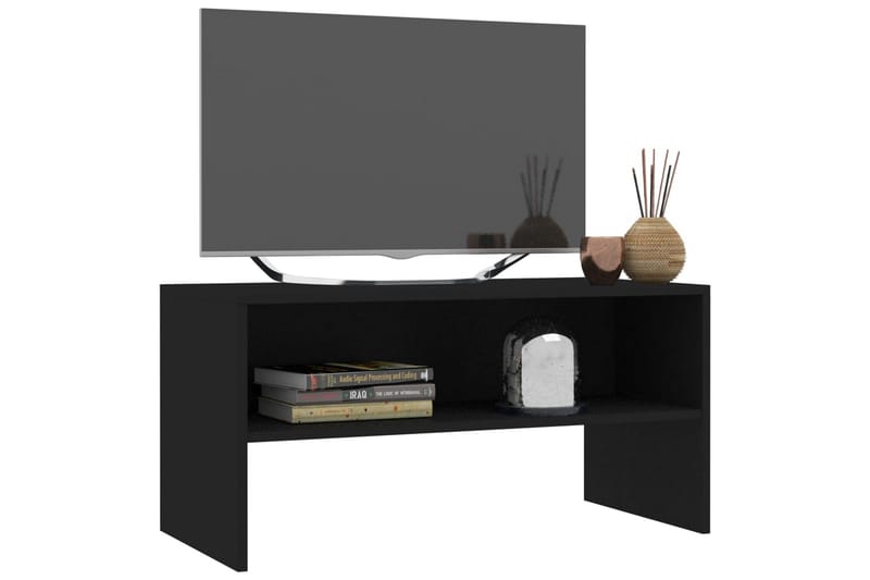 TV-bänk svart 80x40x40 cm spånskiva - Svart - Möbler - Vardagsrum - Tv-möbler & mediamöbler - Tv-bänkar