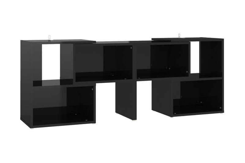 TV-bänk svart högglans 104x30x52 cm spånskiva - Svart - Möbler - Vardagsrum - Tv-möbler & mediamöbler - Tv-bänkar