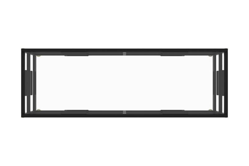 Tv-bänk svart med härdat glas 120x40x40 cm - Svart - Möbler - Vardagsrum - Tv-möbler & mediamöbler - Tv-bänkar