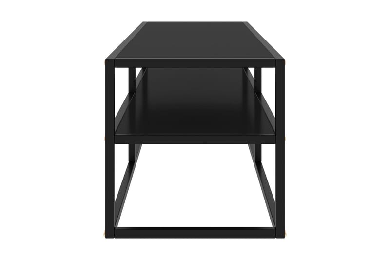 Tv-bänk svart med svart glas 120x40x40 cm - Svart - Möbler - Vardagsrum - Tv-möbler & mediamöbler - Tv-bänkar