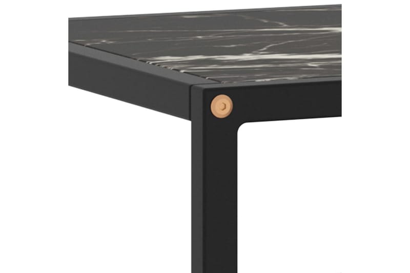 Tv-bänk svart med svart marmor glas 100x40x40 cm - Svart - Möbler - Vardagsrum - Tv-möbler & mediamöbler - Tv-bänkar