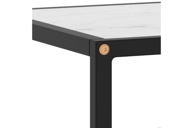 Tv-bänk svart med vit marmor glas 120x40x40 cm - Svart - Möbler - Vardagsrum - Tv-möbler & mediamöbler - Tv-bänkar