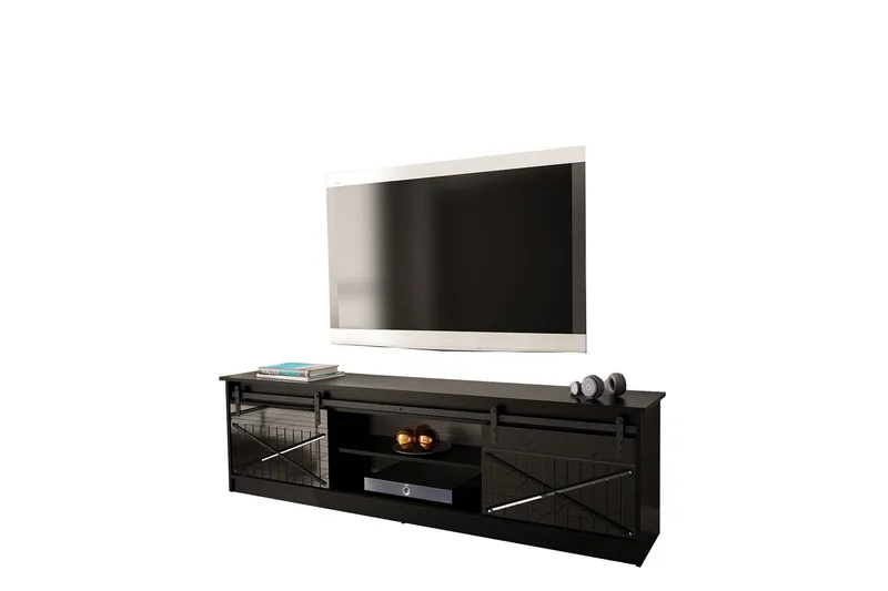 Tv-bänk - Svart - Möbler - Vardagsrum - Tv-möbler & mediamöbler - Tv-bänkar