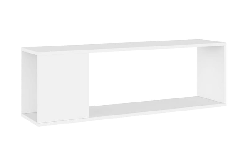 TV-bänk vit 100x24x32 cm spånskiva - Vit - Tv-bänkar