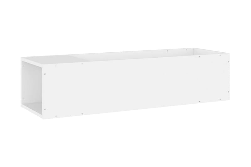TV-bänk vit 100x24x32 cm spånskiva - Vit - Tv-bänkar