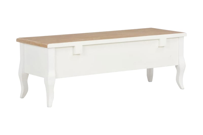 TV-bänk vit 100x35x35 cm trä - Vit - Möbler - Vardagsrum - Tv-möbler & mediamöbler - Tv-bänkar