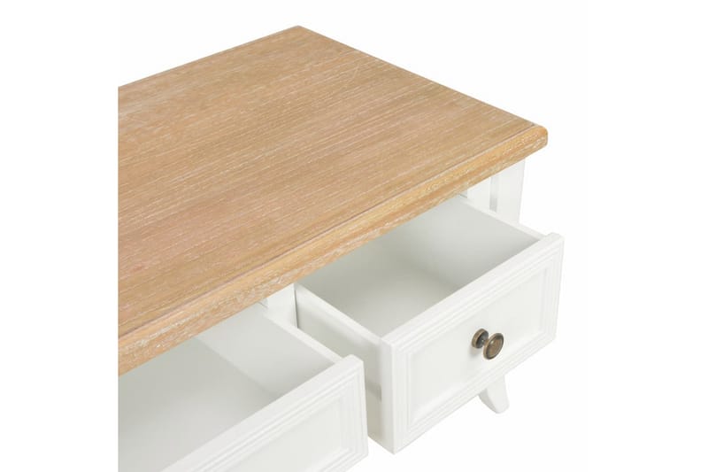 TV-bänk vit 100x35x35 cm trä - Vit - Möbler - Vardagsrum - Tv-möbler & mediamöbler - Tv-bänkar