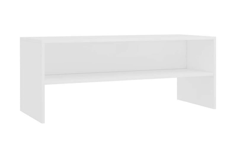 TV-bänk vit 100x40x40 cm spånskiva - Vit - Möbler - Vardagsrum - Tv-möbler & mediamöbler - Tv-bänkar