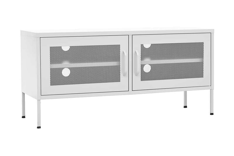 Tv-bänk vit 105x35x50 cm stål - Vit - Tv-bänkar