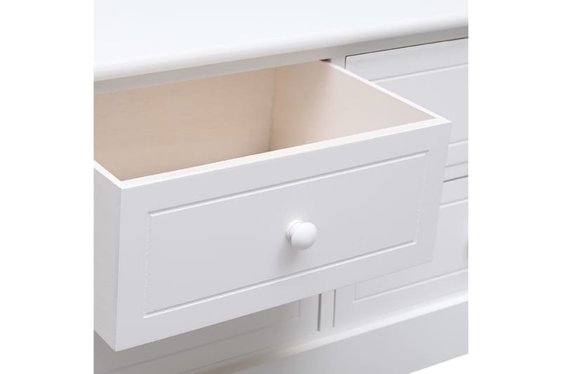 TV-bänk vit 108x30x40 cm massivt kejsarträ - Vit - Möbler - Vardagsrum - Tv-möbler & mediamöbler - Tv-bänkar