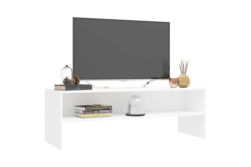 TV-bänk vit 120x40x40 cm spånskiva - Vit - Möbler - Vardagsrum - Tv-möbler & mediamöbler - Tv-bänkar