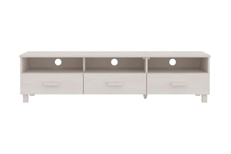 TV-bänk vit 158x40x40 cm massiv furu - Vit - Möbler - Vardagsrum - Tv-möbler & mediamöbler - Tv-bänkar