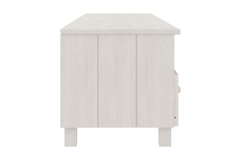 TV-bänk vit 158x40x40 cm massiv furu - Vit - Möbler - Vardagsrum - Tv-möbler & mediamöbler - Tv-bänkar