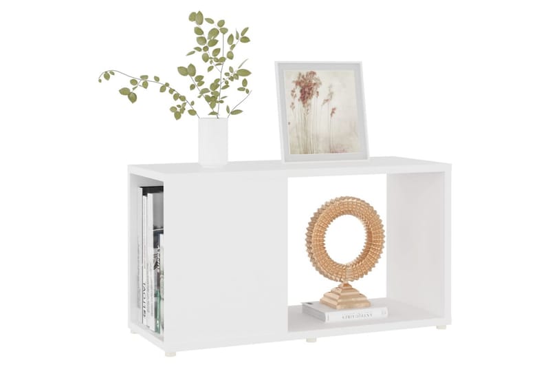 TV-bänk vit 60x24x32 cm spånskiva - Vit - Möbler - Vardagsrum - Tv-möbler & mediamöbler - Tv-bänkar