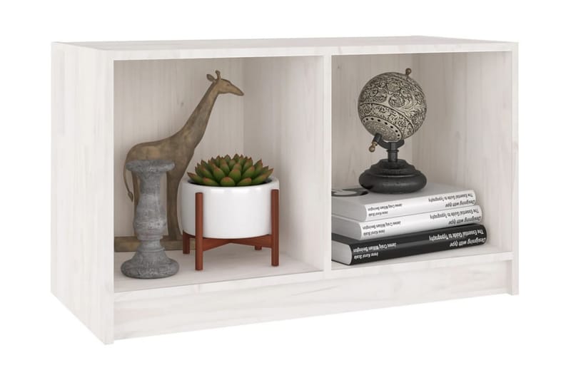 TV-bänk vit 70x33x42 cm massiv furu - Vit - Möbler - Vardagsrum - Tv-möbler & mediamöbler - Tv-bänkar