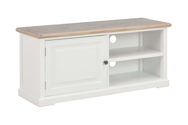TV-bänk vit 90x30x40 cm trä - Vit - Möbler - Vardagsrum - Tv-möbler & mediamöbler - Tv-bänkar
