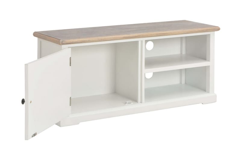 TV-bänk vit 90x30x40 cm trä - Vit - Möbler - Vardagsrum - Tv-möbler & mediamöbler - Tv-bänkar
