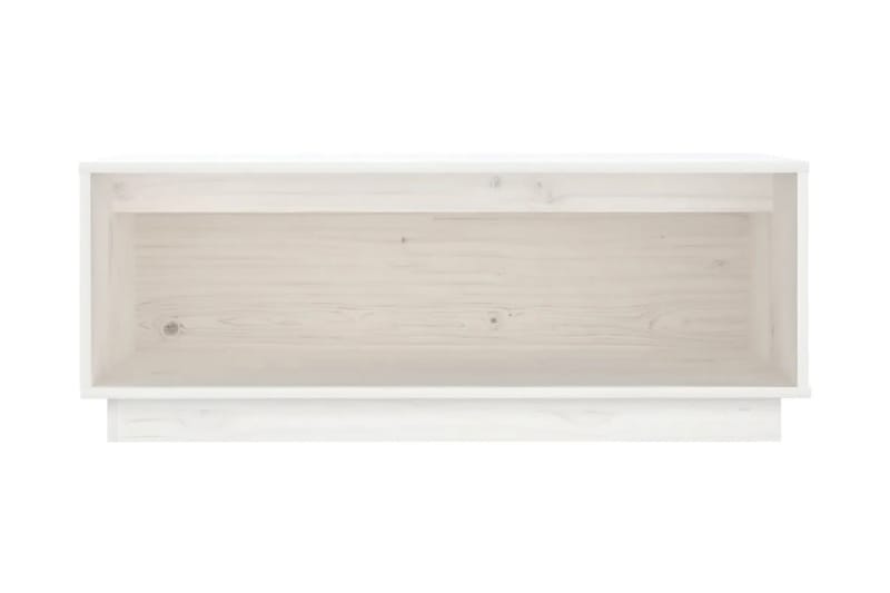 Tv-bänk vit 90x35x35 cm massiv furu - Vit - Möbler - Vardagsrum - Tv-möbler & mediamöbler - Tv-bänkar