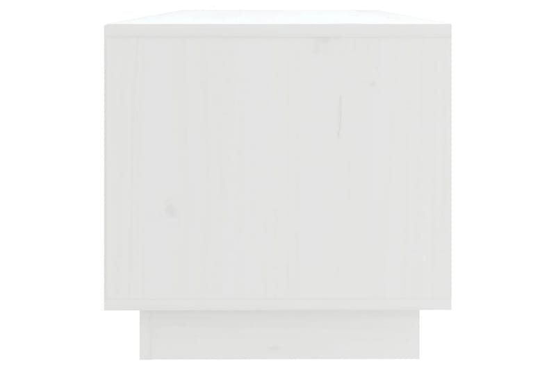 Tv-bänk vit 90x35x35 cm massiv furu - Vit - Möbler - Vardagsrum - Tv-möbler & mediamöbler - Tv-bänkar