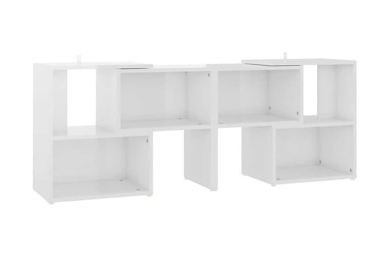 TV-bänk vit högglans 104x30x52 cm spånskiva - Vit - Möbler - Vardagsrum - Tv-möbler & mediamöbler - Tv-bänkar