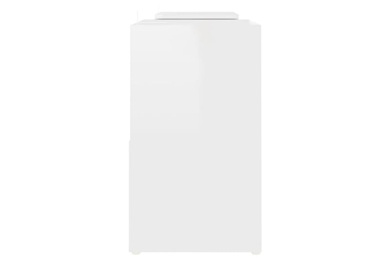 TV-bänk vit högglans 104x30x52 cm spånskiva - Vit - Möbler - Vardagsrum - Tv-möbler & mediamöbler - Tv-bänkar