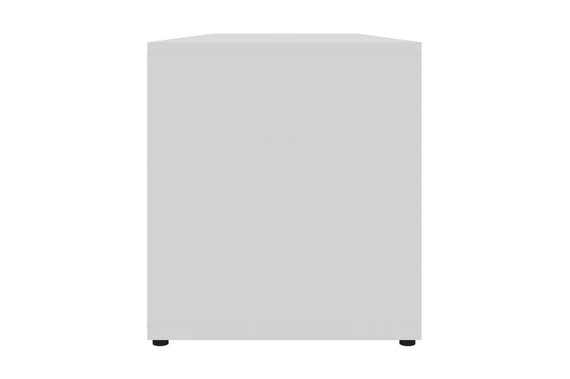 TV-bänk vit högglans 120x34x37 cm spånskiva - Vit - Möbler - Vardagsrum - Tv-möbler & mediamöbler - Tv-bänkar