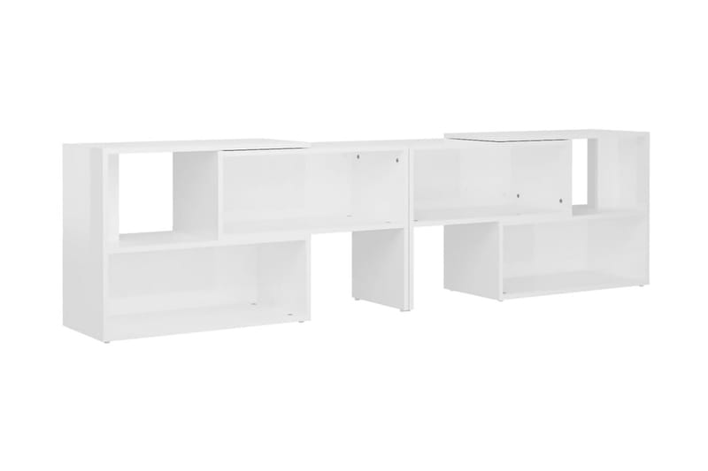 TV-bänk vit högglans 149x30x52 cm spånskiva - Vit - Möbler - Vardagsrum - Tv-möbler & mediamöbler - Tv-bänkar