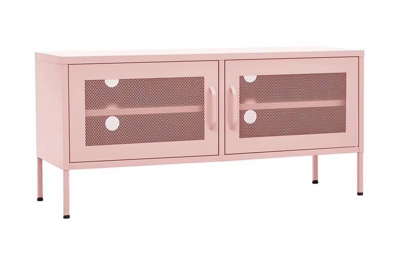 Tv-bänk pink 105x35x50 cm stål - Rosa - Tv-bänkar